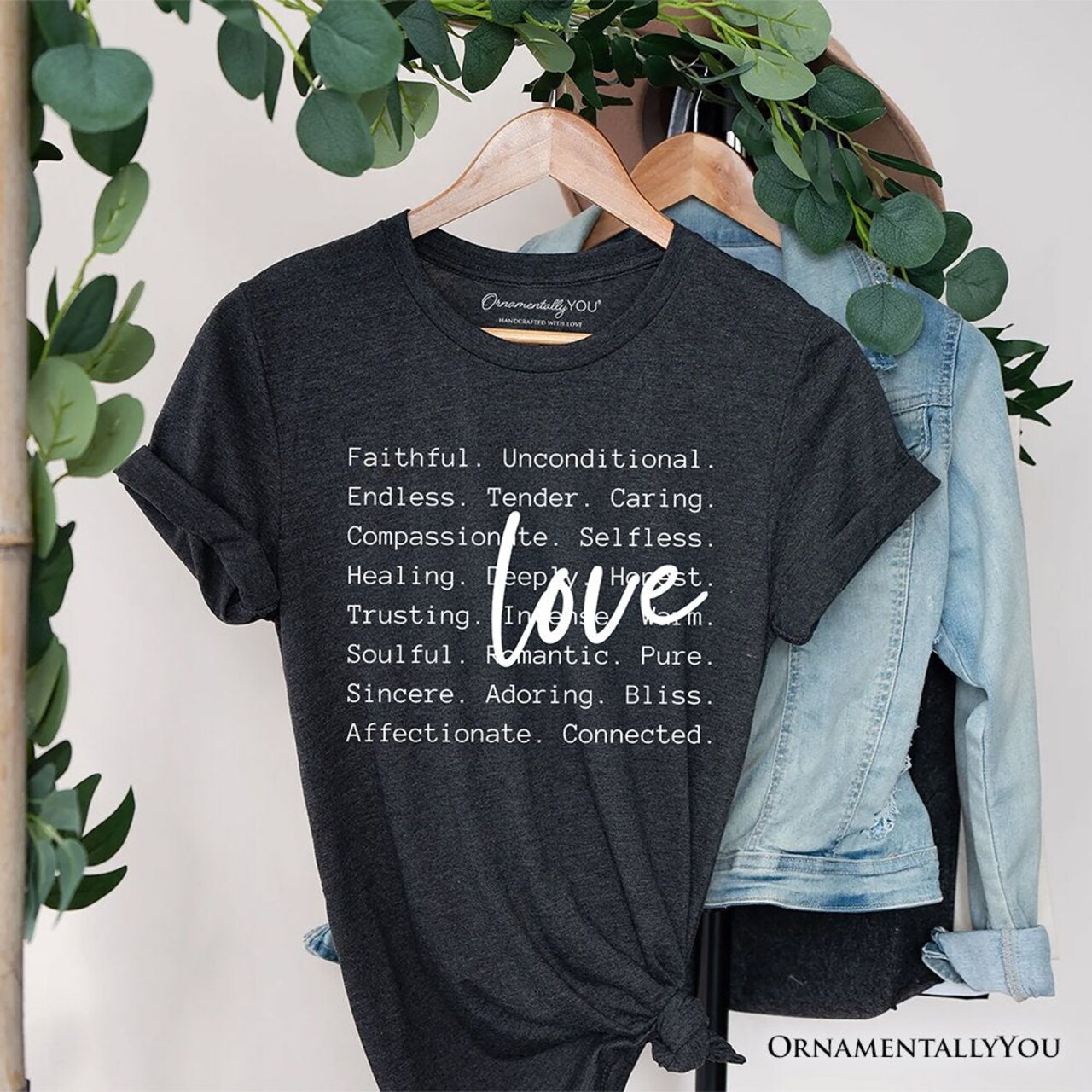 Love Definition Words T-Shirt, Minimalist Valentine Inspirational Love Tee